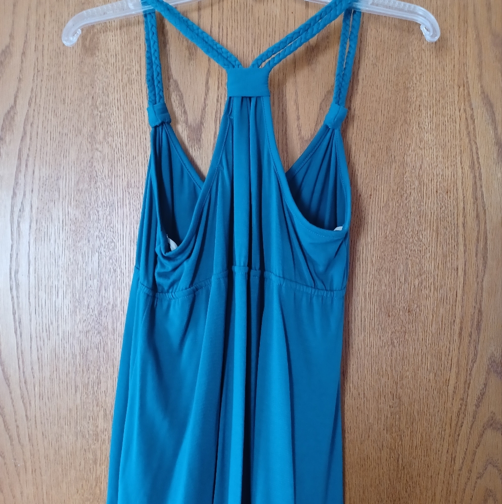 Teal Fringed Racerback Tank - Picture 6 of 6